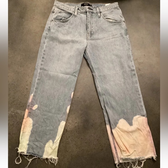 Hudson Sloane Crop Wide-Leg Jeans in Neutralize size 28 - Picture 4 of 6